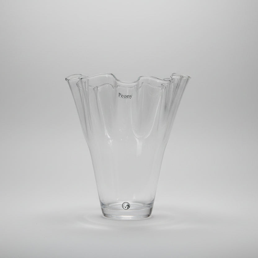 Mouth Blown Glass Vase Peony