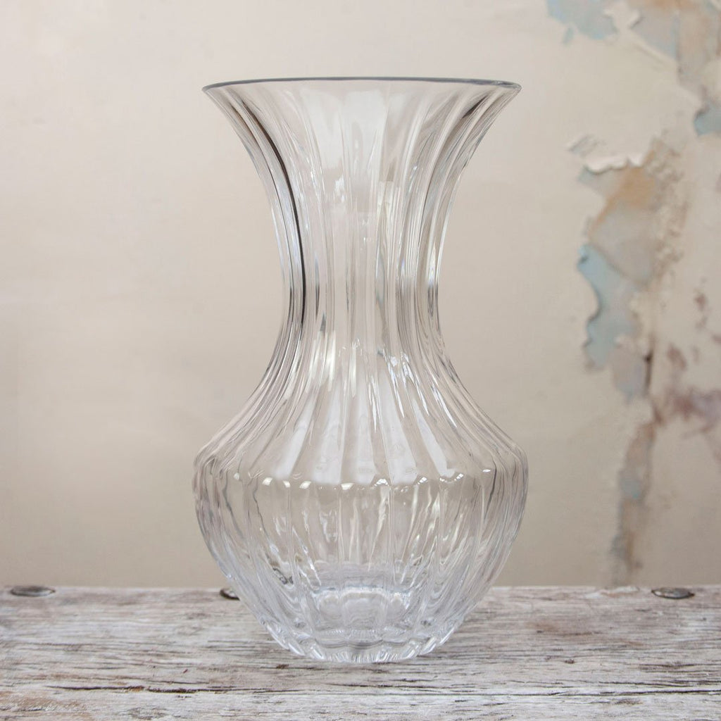 Mouth Blown Waisted Glass Vase Peony