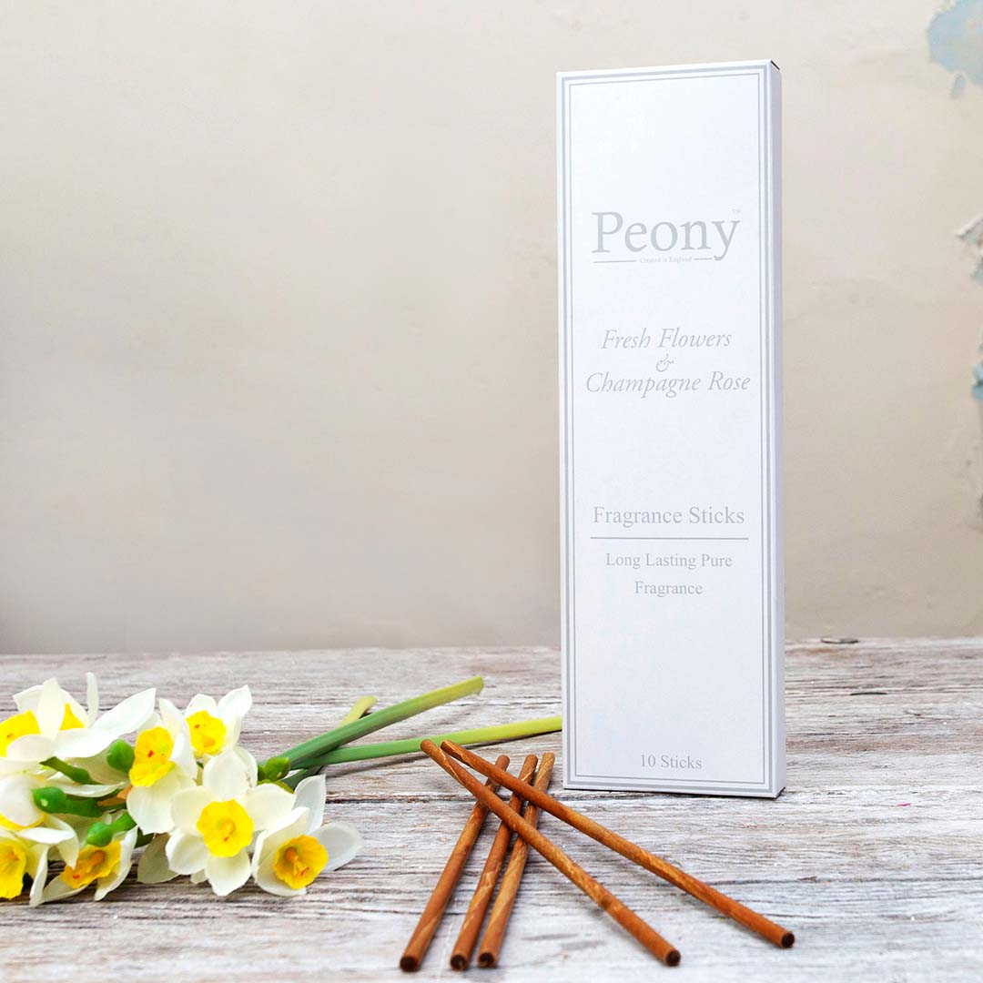 Fresh Flower & Champagne Rose Fragrance Sticks Peony
