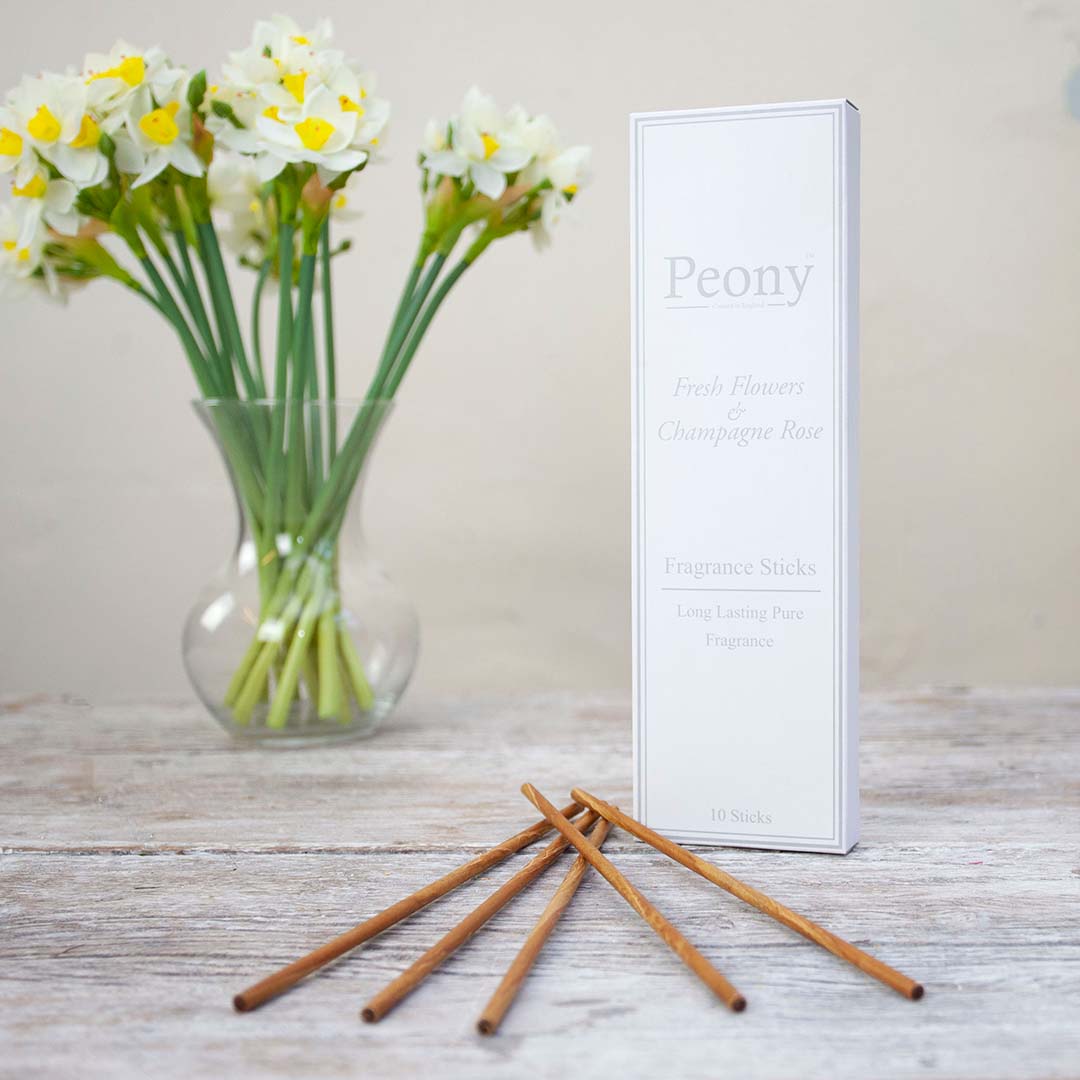 Fresh Flower & Champagne Rose Fragrance Sticks Peony