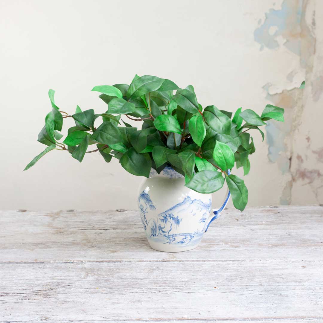 Green Laurel Leaves Peony