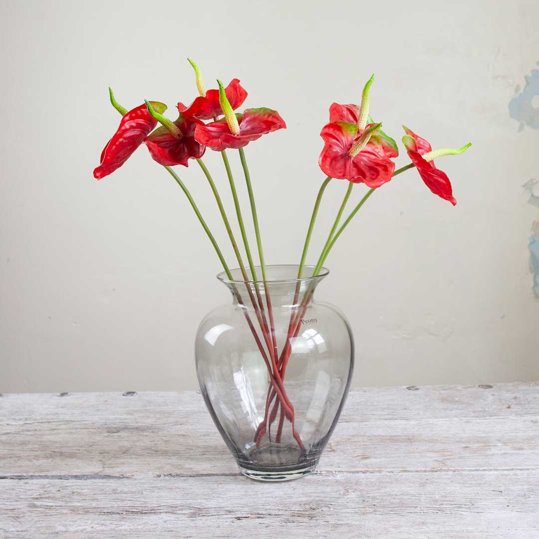 Real Touch Anthurium on a Long Stem Peony