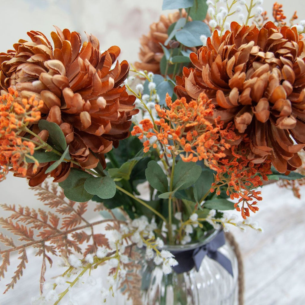 Chrysanthemum November Peony Faux Flowers