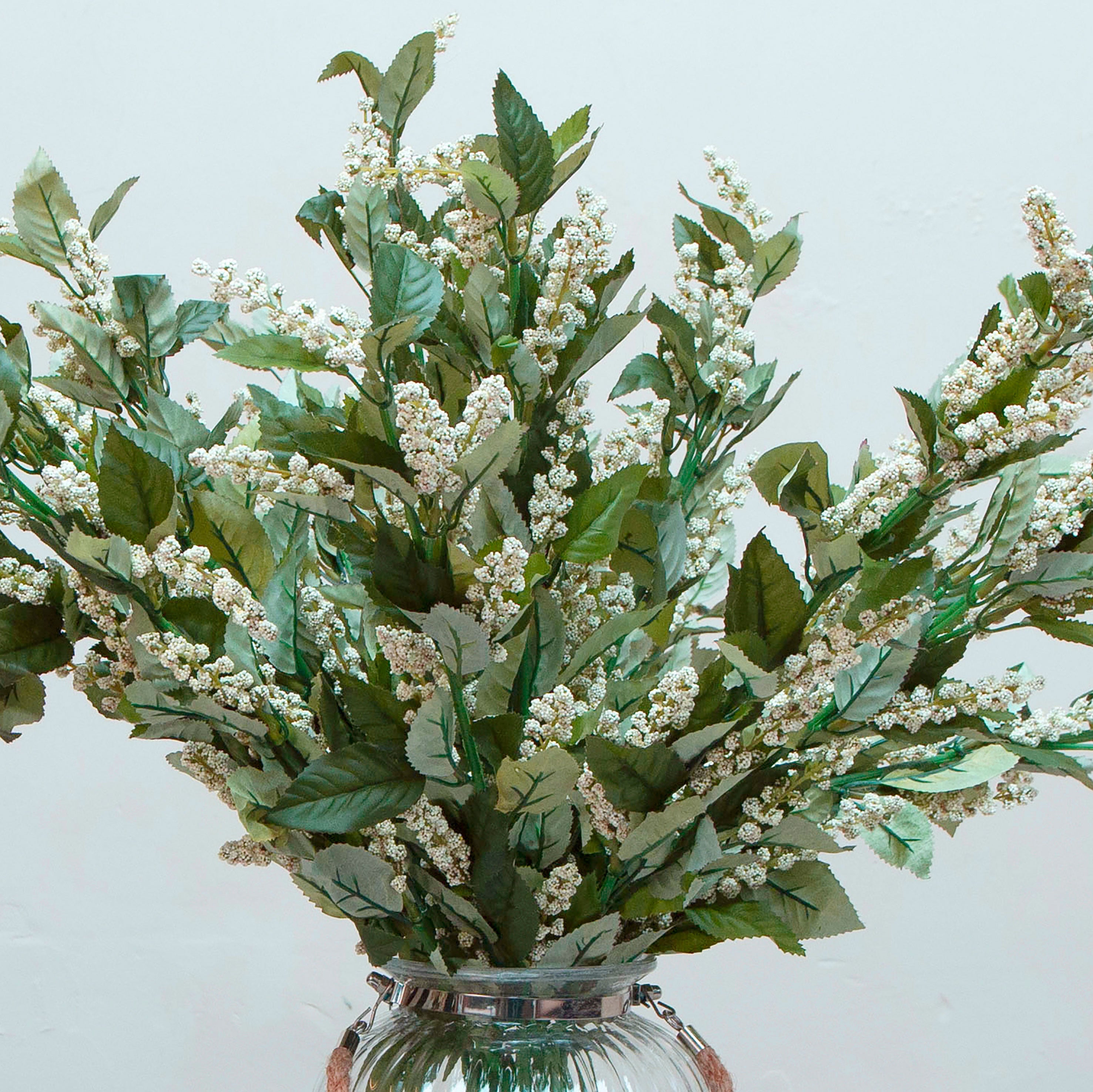 Close up of artificial astilbe stems 