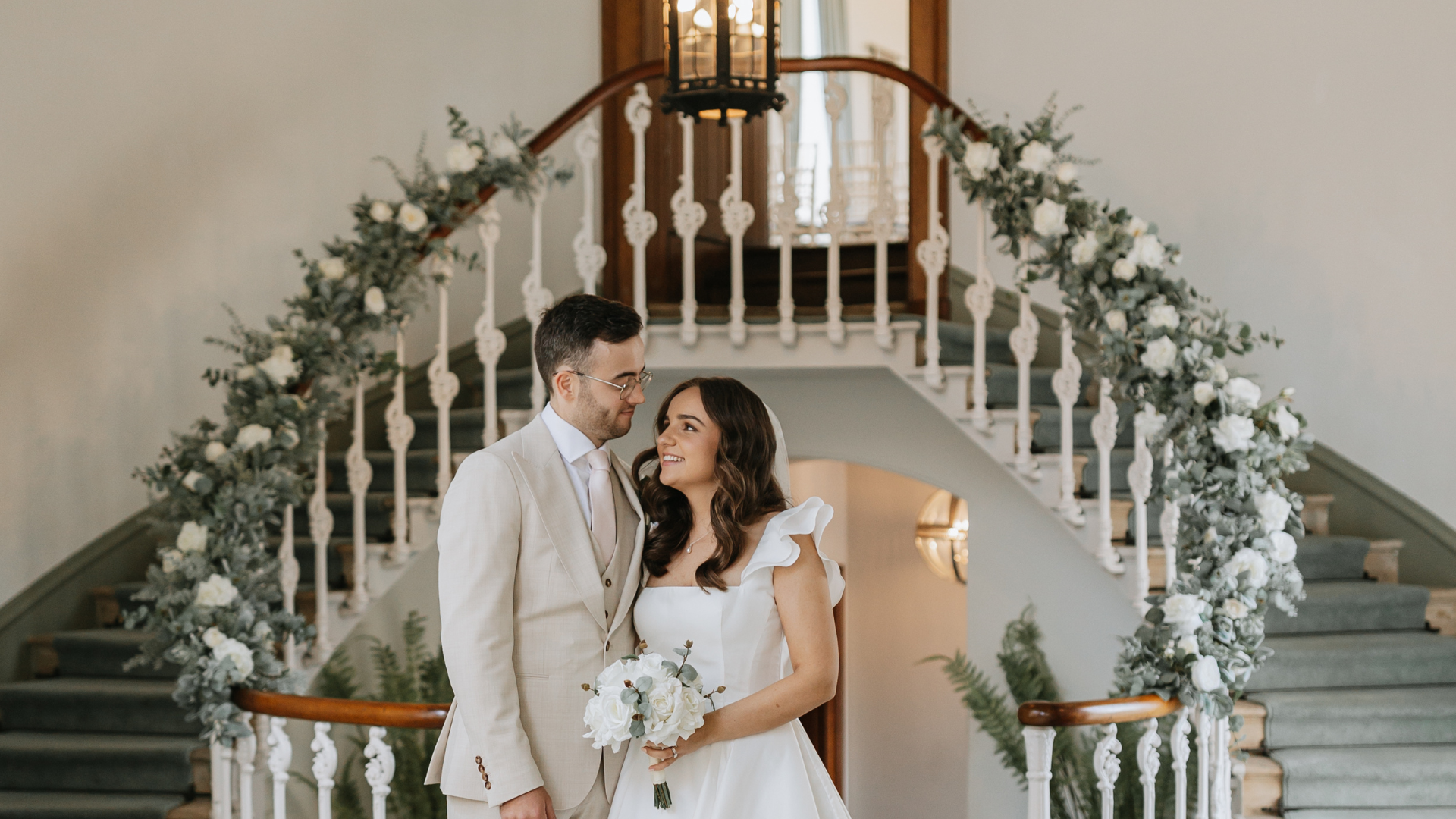 Peony Wedding Flowers at Hawkestone Hall