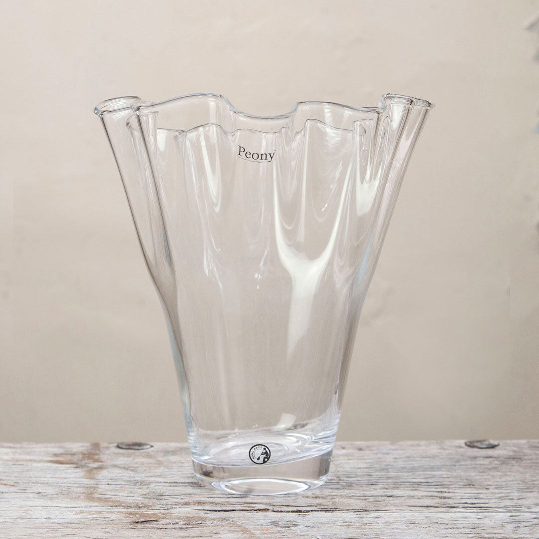 Mouth Blown Glass Vase Peony