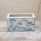 Hand Painted Oriental Planter Peony