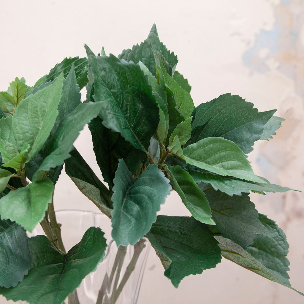 Hydrangea Stem with Leaves Peony