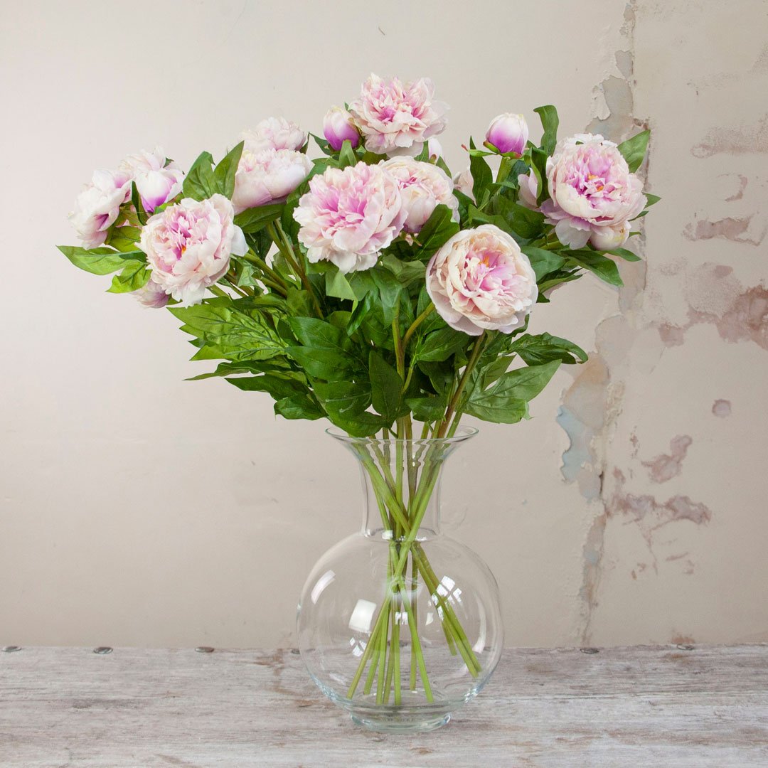 Artificial Pale Pink Peony Stem | Peony Faux Flowers | Shropshire ...
