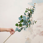 Green Eucalyptus Stem Peony