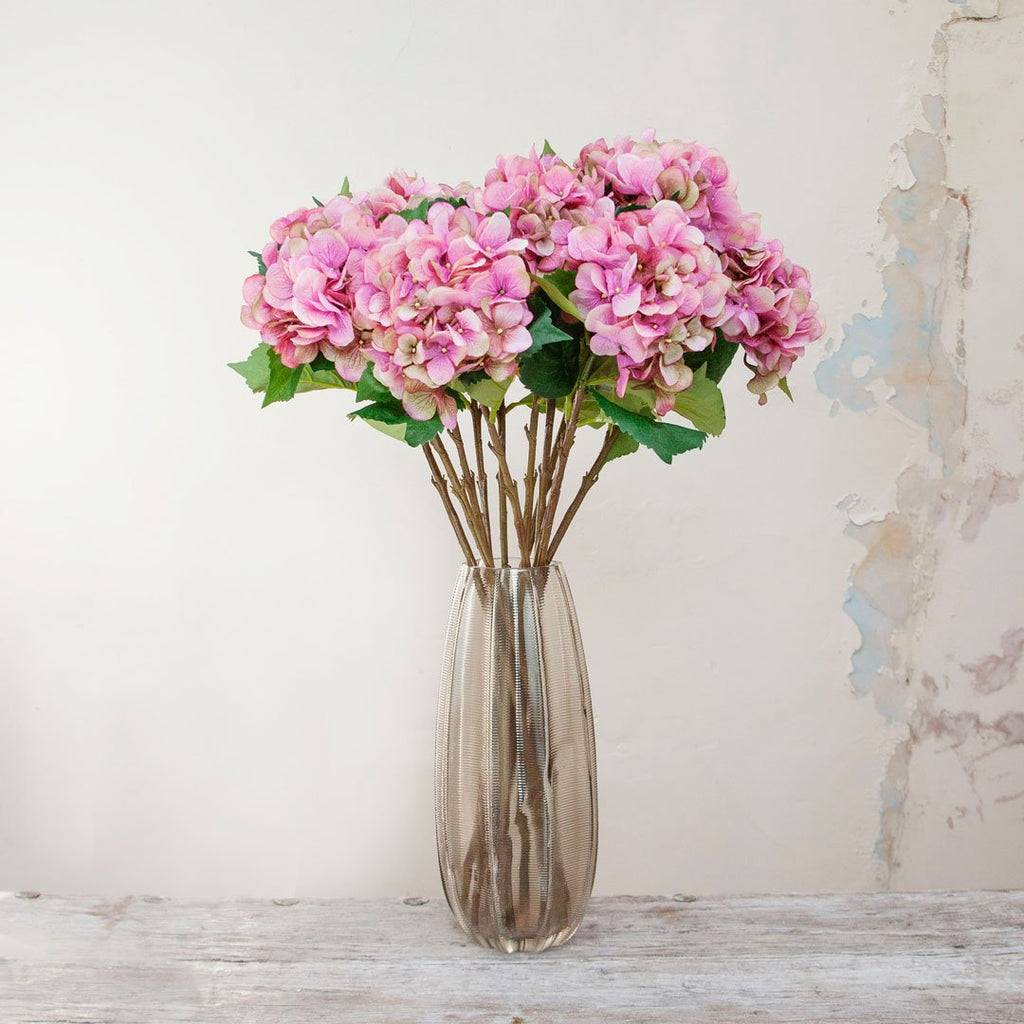 Pink / Purple Hydrangea Stem Peony