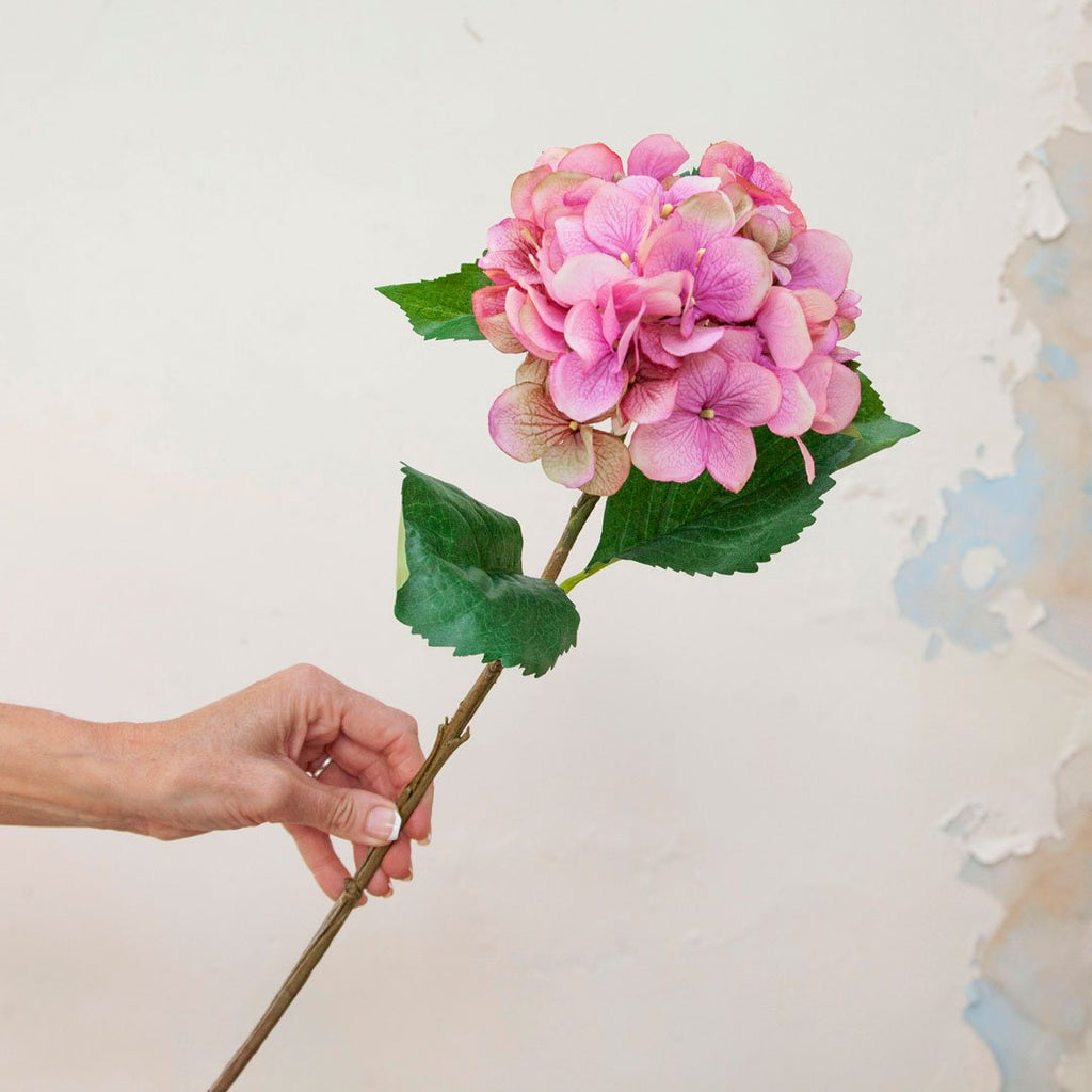 Pink / Purple Hydrangea Stem Peony