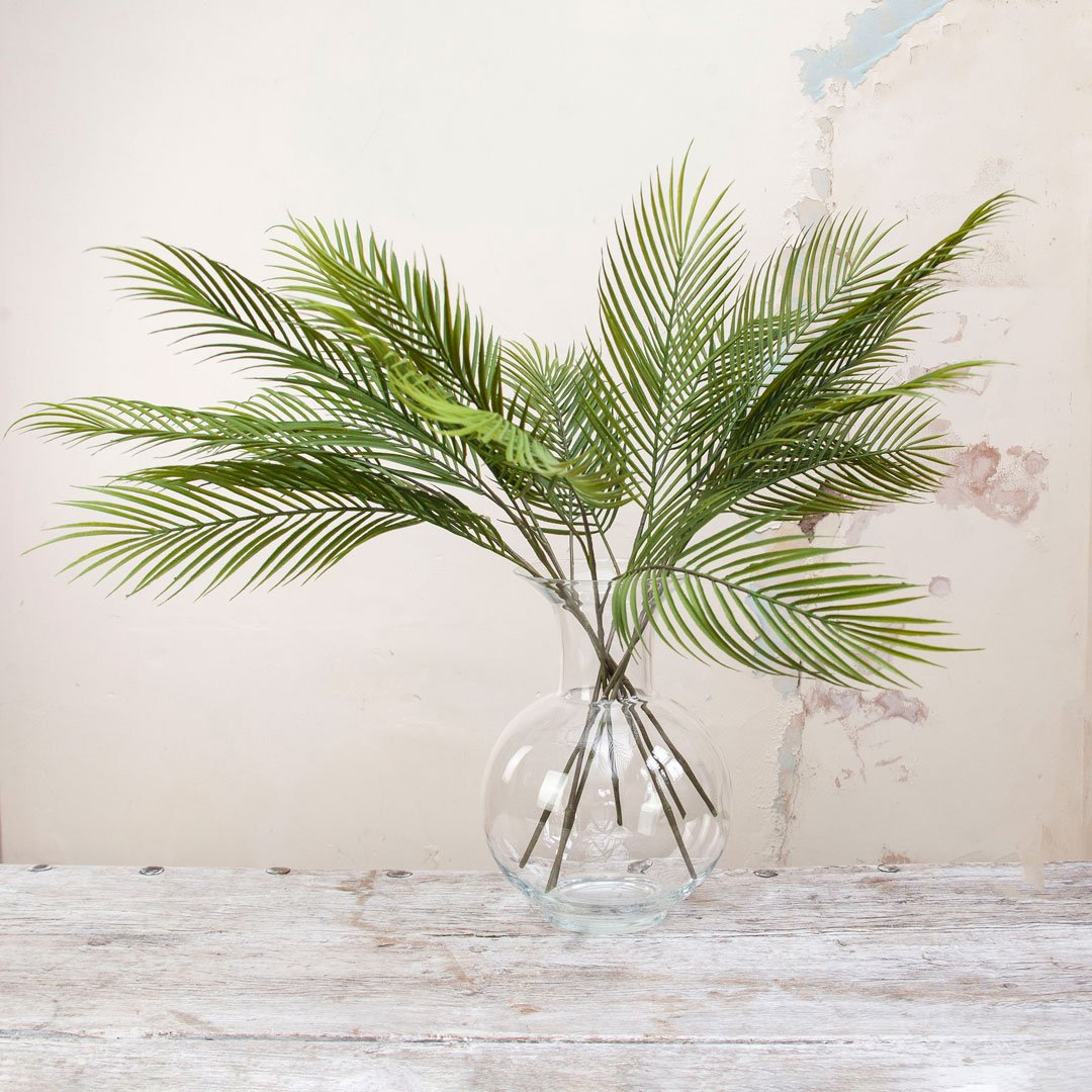 Green Arreca Palm Frond Stem Peony