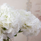 Large White Pom Pom Hydrangea Stem Peony