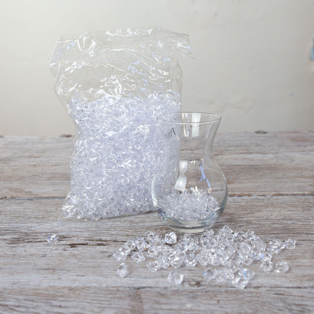 Faux Ice Chips Peony