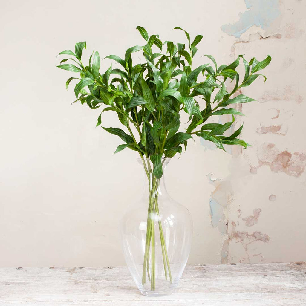 Lily Stem with Leaves Peony