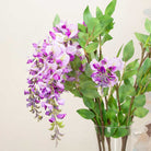 Purple-Pink Wisteria with Leaves on an Extra Long Stem Peony