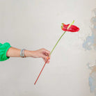 Real Touch Anthurium on a Long Stem Peony