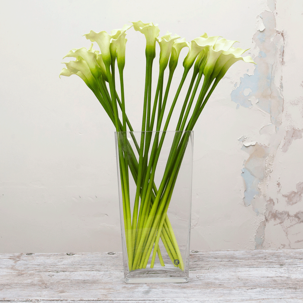 Real touch calla lily in bridal white Peony