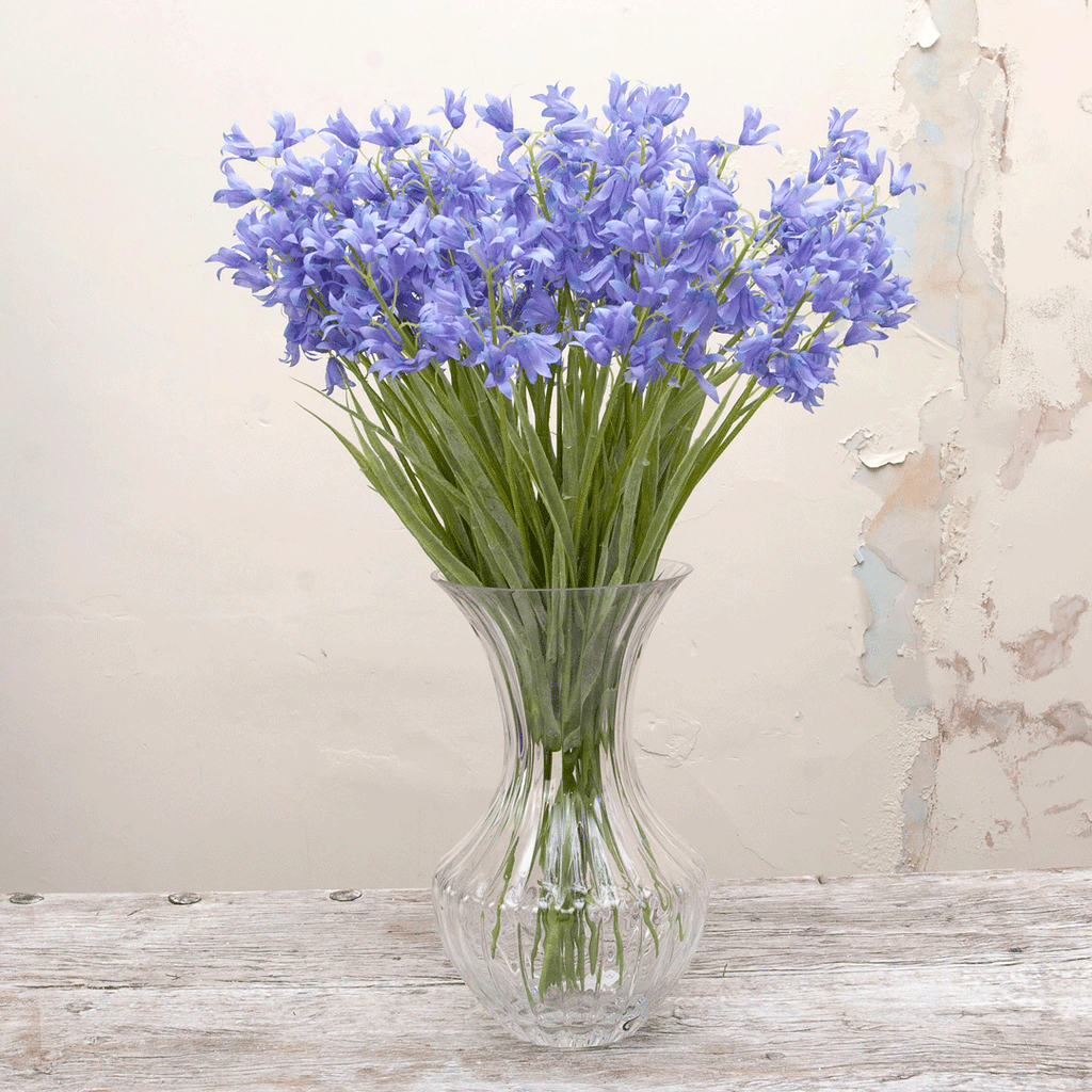 Bluebells with leaves Peony