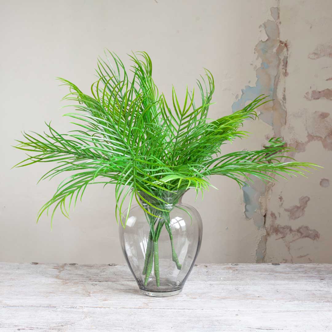 Areca Palm Leaves on a Long Stem Peony