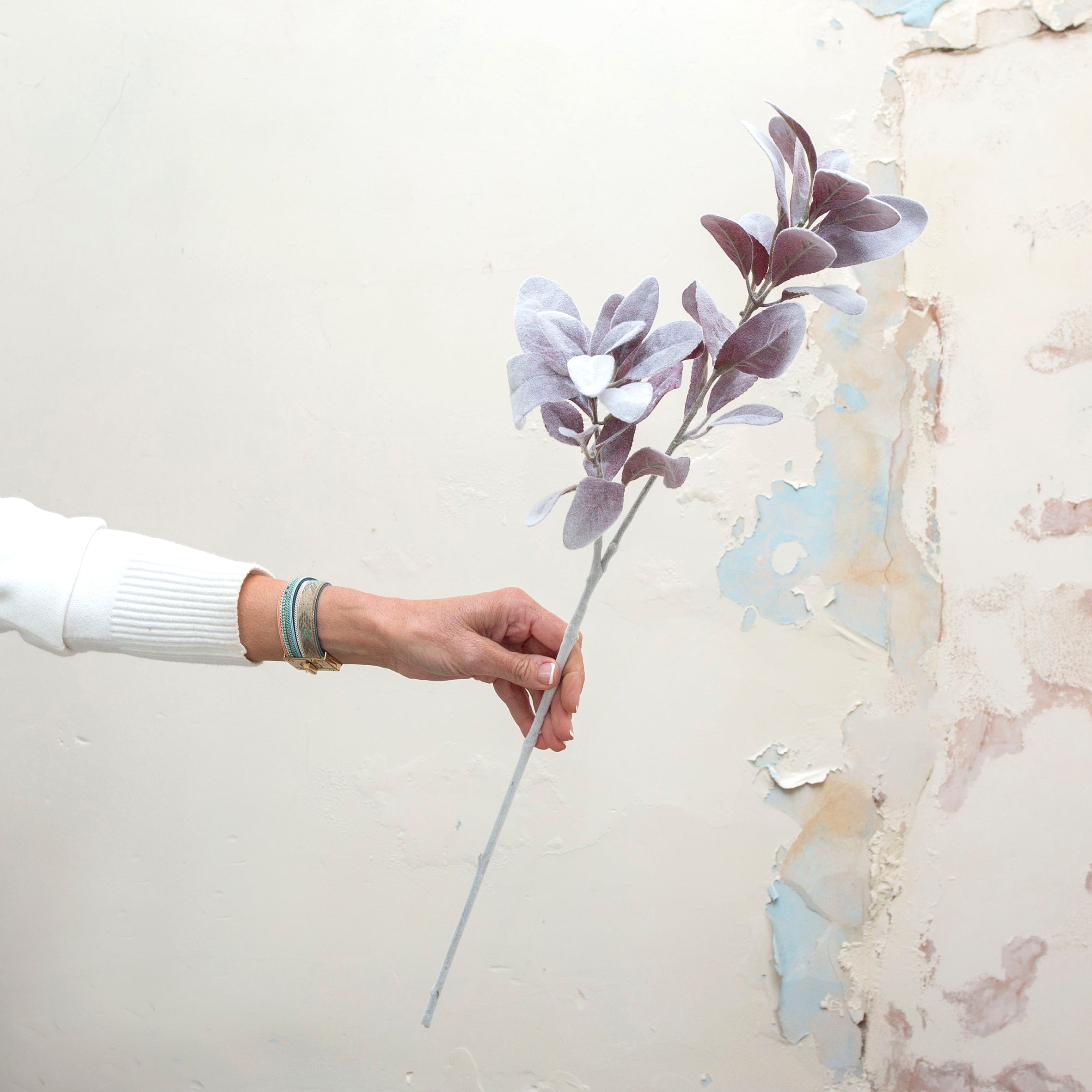 Red real touch lambs leaf. Peony