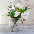 Cream Old English Rose Stem Peony