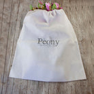 Large, White Peony Dust Bag Peony